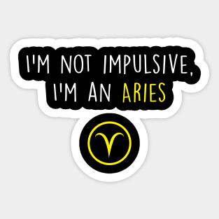 Aries Funny Sticker